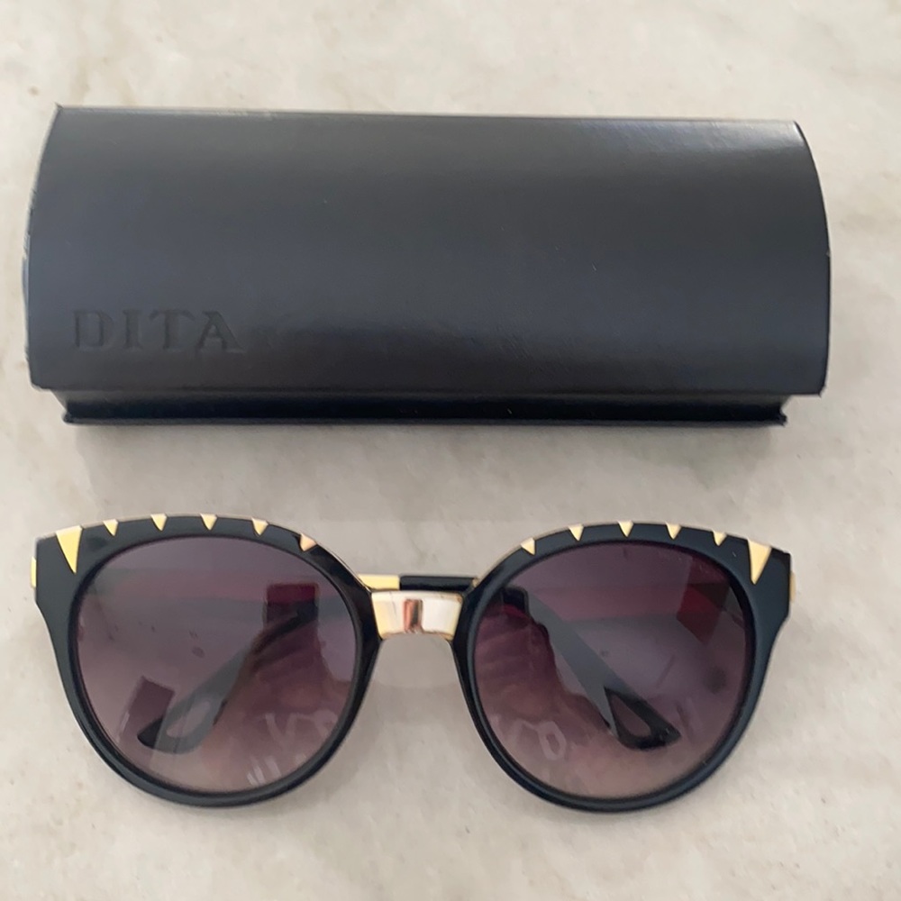 COPY - (Copy of listing because I reposted) Dita gold trim sunglasses